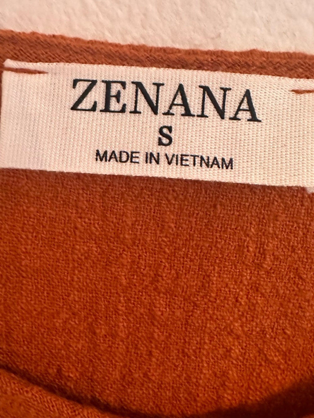 Zenana Rust 100% Cotton Crop Top Boho Cottagecore Gauze Tee Summer Festival - Picture 5 of 6